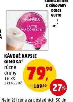 Kávové kapsle Gimoka