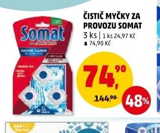 Čistič myčky na provozu Somat