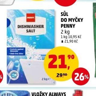 Sůl do myčky Penny