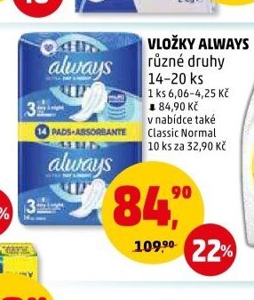 Vložky Always