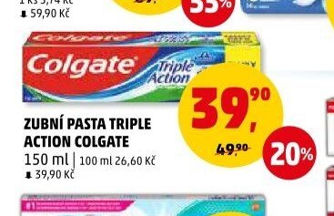 Zubní pasta Triple Action Colgate