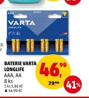 Baterie Varta Longlife