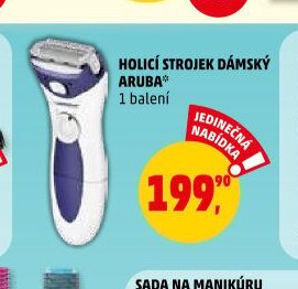 HOLICÍ STROJEK DÁMSKÝ ARUBA