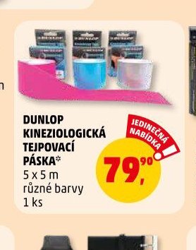 DUNLOP KINEZIOLOGICKÁ TEJPOVACÍ PÁSKA