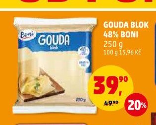 Gouda blok 48% Boni