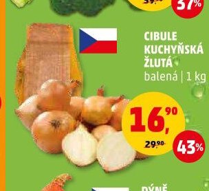 Cibule kuchyňská žlutá