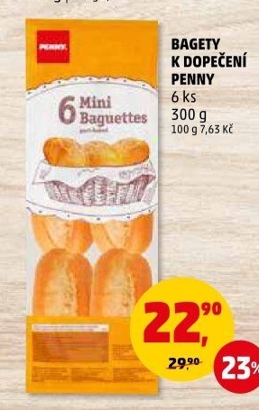 Bagety k dopečení Penny