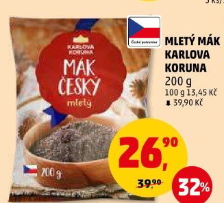 Mák mletý Karlova Koruna