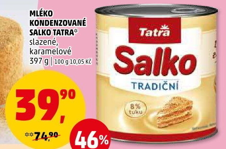 Mléko kondenzované Salko Tatra