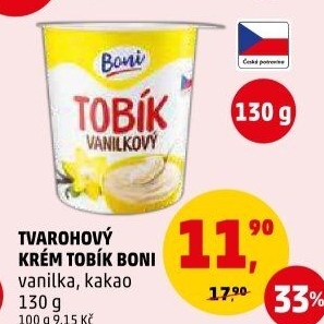 Tvarohový krém Tobík Boni