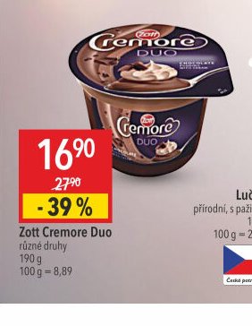 Zott Cremore Duo