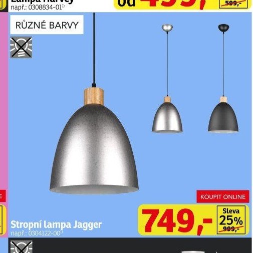 Stropní lampa Jagger - ASKO akcniletaky.com