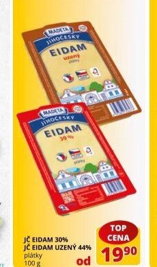 Madeta Jč Eidam 30% / Eidam uzený 44%