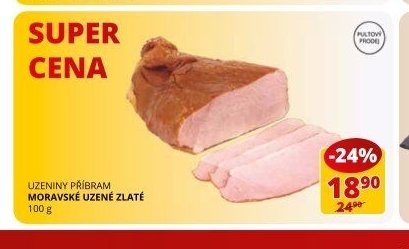 Uzeniny Příbram Moravské uzené zlaté
