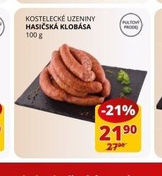 Kostelecké uzeniny Hasičská klobása