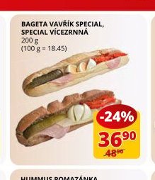 Bageta Vavřík Special, special vícezrnná