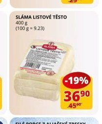 Sláma listové těsto