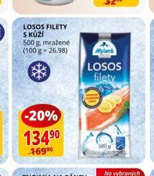Losos filety s kůží