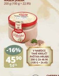 Uzenářství Sláma paštika s králičím masem jemná