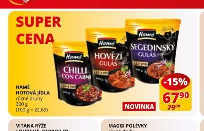 Hamé hotová jídla