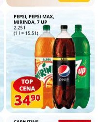PEPSI, PEPSI MAX, MIRINDA, 7 UP