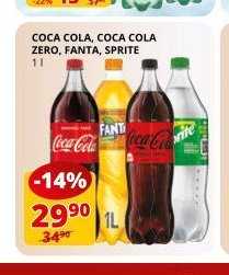 COCA COLA, COCA COLA ZERO, FANTA, SPRITE