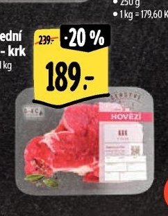 Hovězí přední bez kosti - krk