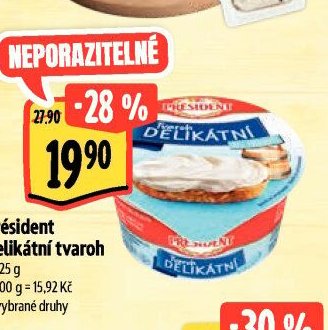 Président Delikátní tvaroh 125 g