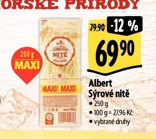 Albert Sýrové nitě 250 g