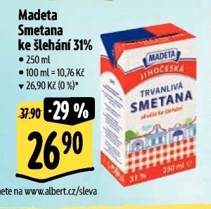 Madeta Smetana ke šlehání 31%