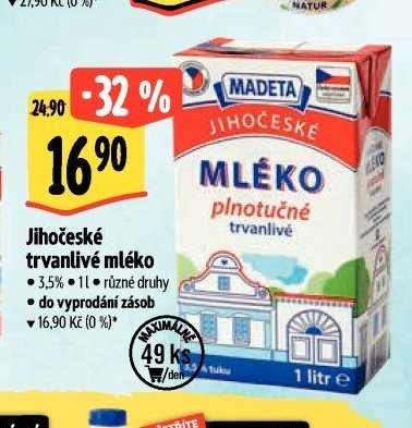 Jihočeské trvanlivé mléko