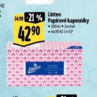 Linteo Papírové kapesníky
