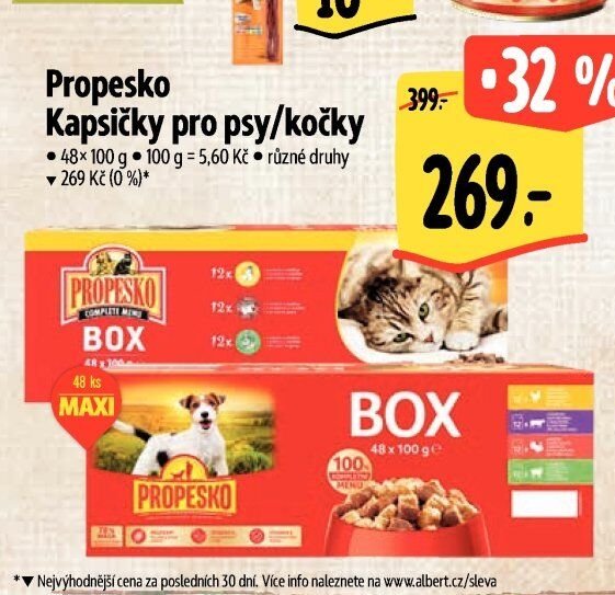 Propesko Kapsičky pro psy/kočky 48x100 g
