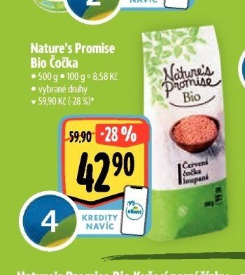 Nature's Promise Bio Čočka