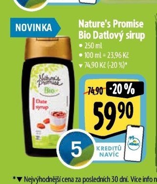 Nature's Promise Bio Datlový sirup