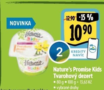 Nature's Promise Kids Tvarohový dezert