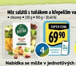 Mix salátů s tuňákem a křepelčím vajíčkem