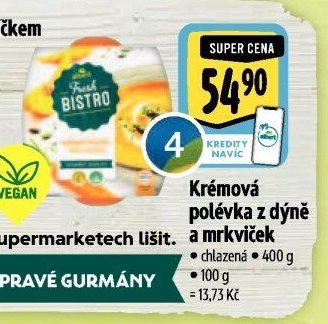 Krémová polévka z dýně a mrkviček