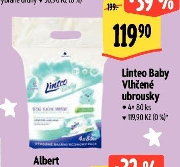 Linteo Baby Vlhčené ubrousky