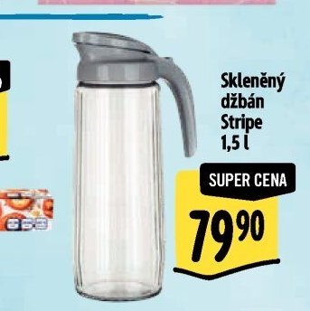 Skleněný džbán Stripe 1,5 l