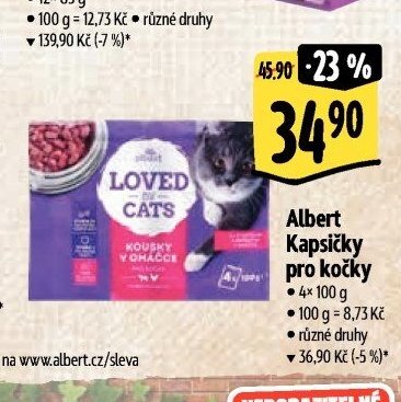 Albert Kapsičky pro kočky