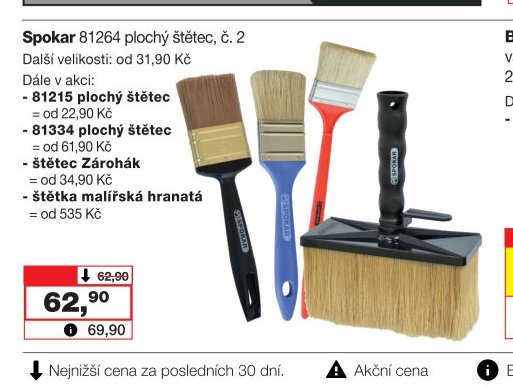 Spokar 81264 plochý štětec, č. 2