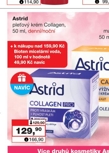 Astrid pleťový krém Collagen, 50 ml