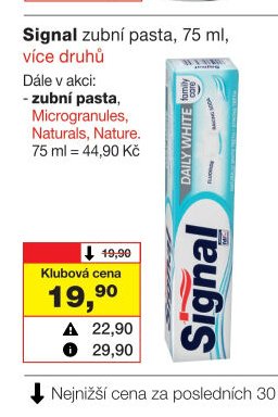 Signal zubní pasta, 75 ml
