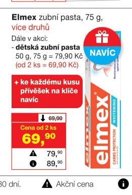 Elmex zubní pasta, 75 g