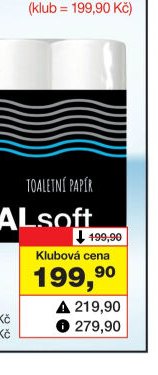 BALSOFT 2vrstvý toaletní papír, 19 m, 30 rolí