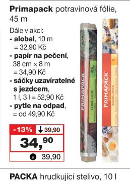 Primapack potravinová fólie, 45 m