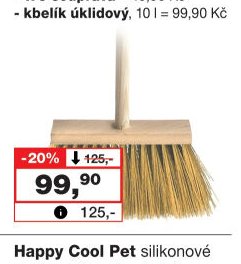 Spokar zatloukané koště s holí, 120 cm