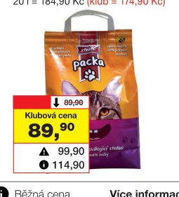 PACKA hrudkující stelivo, 10 l