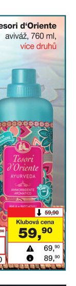 Tesori d'Oriente aviváž, 760 ml